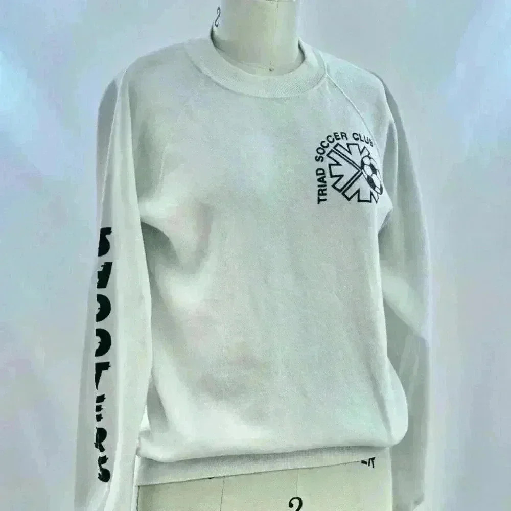 Vintage 80s Triad Soccer Club 50/50 Crewneck Sweatshirt | Size S